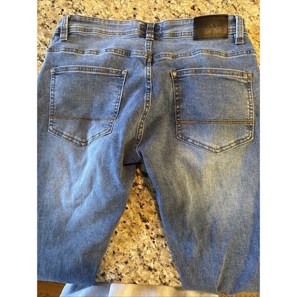 Steves Jeans Men's Light Blue Denim Jeans 32x30 Stretch fit Straight Pants - Picture 4 of 7